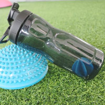 China Wholesale 800ml Viable Custom Logo Protein Shaker Bottle Bpa Free Sports Drinking Bottle With Mixer Ball for sale