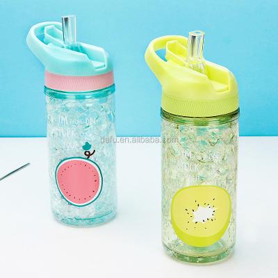 China 320ml Sustainable Logo Printing Mist Spray Plastic Custom Sports Water Bottle For School Kids for sale