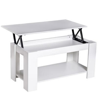 China Hot Selling Console Furniture Adjustable Home White Lift Table Top Extendable Coffee Table (Other) With Storage for sale