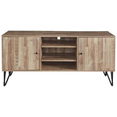 China Customizable TV Stand With Storage Melamine Veneer MDF Set for sale