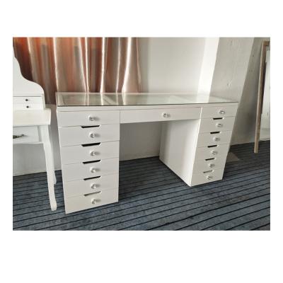 China Home Furniture Simple Dressing Table Vanity Mirror Jewelry Cabinet Makeup Table for sale