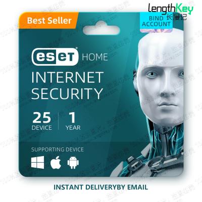 China Genuine License ESET Internet Security Key 25 Device 1 Year Bind Account Privacy Protection Antivirus Software Nod32 ESET Internet Security Key 25 Device 1 Year Bind Account 1 year seizure for sale