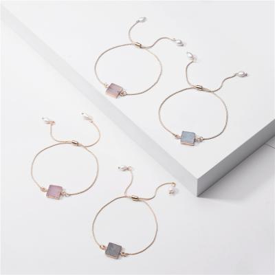 China PJ-C348 Amazon FASHIONABLE Hot Selling Natural Stone Jewelry Charmed Bracelet Bangle Natural Crystal Bracelets for sale