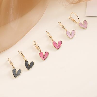 China PJ-C331 FASHIONABLE cute colorful cute fashion style fashion heart shell earring unique gold plated earring for sale