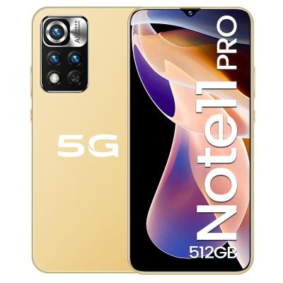 China Dual SIM Card Hot Selling NOTE 11 PRO 12GB+512GB 6.7 Inch Full Display Android 10.0 Mobile Cells Smart Phone for sale