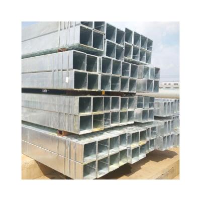 China Fluid Pipe Carbon Steel Galvanized Steel Rectangular Tube For Construction for sale