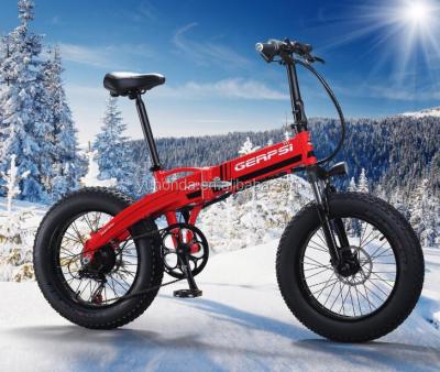 China 2018 HOT aluminum alloy fat tire bike snow bike lithium hidden battery operated electric bicycle for sale