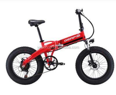 China Best Selling 2018 Aluminum Alloy Fat Tire Snow Bike 20 Inch Alloy Frame Mini Folding Electric Bike CE/EN15194 Hidden Battery Approved for sale