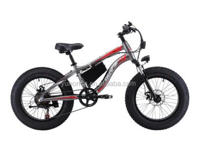 China NEW fat bike 2018 inch aluminum alloy e bicycle fat tire mountain e bike aluminun electric snow bike with lithium battery for sale