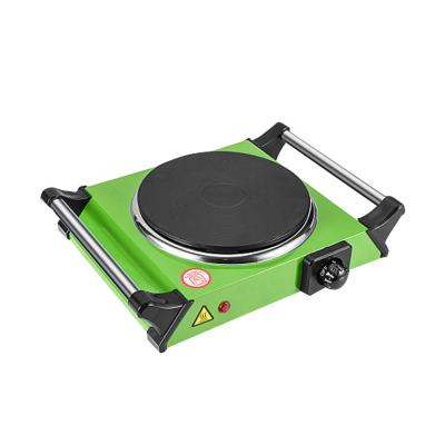 China Hotel Green 1500W Solid Single Kitchen Stove With Nice Handles Quality In yongkang Jinhua for sale