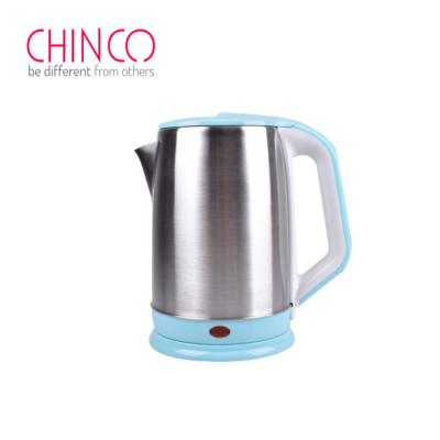 China 360 Degree Electric Kettle Home Appliance 201304 Stainless Steel Base Rotation 2.0L Water for sale