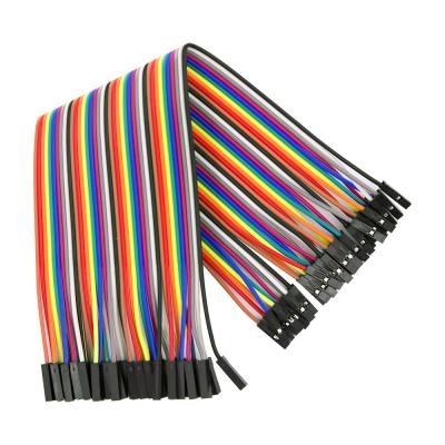 China 40pcs Dupont Line Female Jumper Wire Aerial Cable to Dupont Line Female 20cm for sale