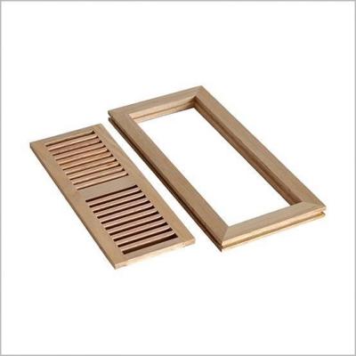 China Traditional floor duct covers, wood registers, wood vents for sale