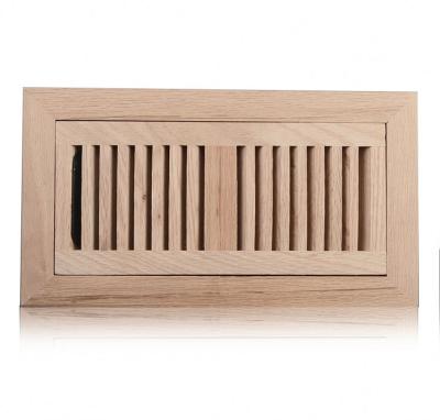 China Modern Flush Mount 2WFM Grille Metal Damper Two Way Wood Floor Register for sale