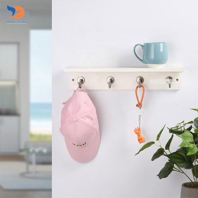 China Traditional Modern High Quality Wall Mounted Coat Hooks With Shelf For Home Storage for sale