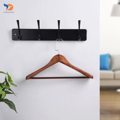 China Sustainable Fashion Home Decoration Wall Mount Hook MDF Board Black Hooks For Bedroom for sale