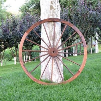 China Decorative Antique Wooden Wheels Wall Hanging Decorative Wooden Wheels for sale