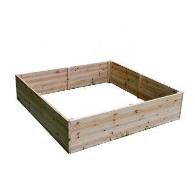 China Raised Solid Wood Raised Garden Beds Garden Bed Kits Patio Backyard Planters for sale