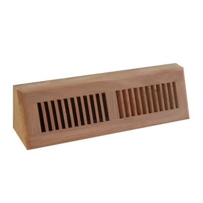 China Factory Direct High Quality Wall Air Register Duct Baseboard Diffuser Modern 15 Inch Red Oak Baseboard Damper for sale