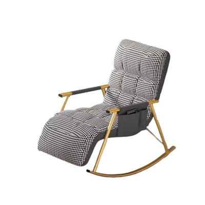 China Extended rocking chair balcony home leisure chair technology fabric with waterproof new design color leisure chair for sale