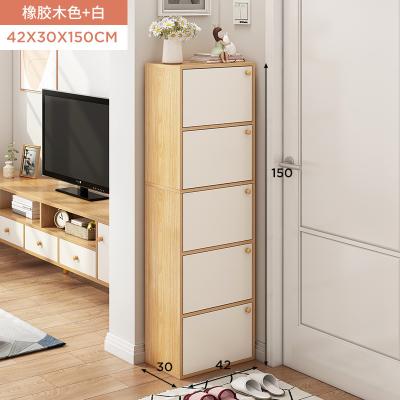 China Multi-Layer Narrow Shoe Cabinet (Other) Entryway Rack Shoe Simple Adjustable Economic Home Storage Tall For Small Places With Doors for sale