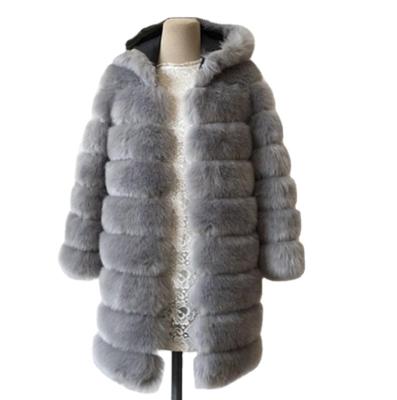 China 2018 Hot Selling Viable Artificial Faux Fur Coats Smudge Faux Fur Coat Fur Jacket for sale