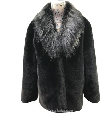 China 2018 Winter Faux Raccoon Fur Collar Mink Fur Collar Viable Men's Business Casual Fur Coat Warm Outwear Male Coat for sale