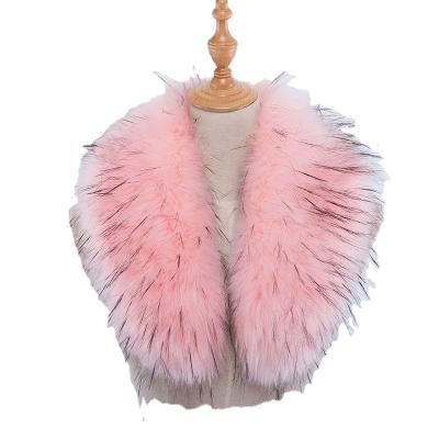 China Fruit green faux raccoon fur fox fur collar hat imitation fur collar scarf down jacket hat coat collar in winter for sale