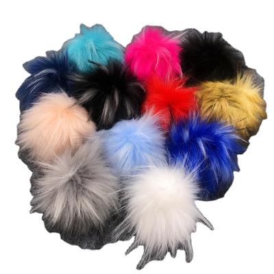 China Imitation Fox Fur Ball Fake Hair Raccoon Fur Ball Plush Apparel Dressing Bag Shoe Hat Accessories Artificial Fur Ball for sale