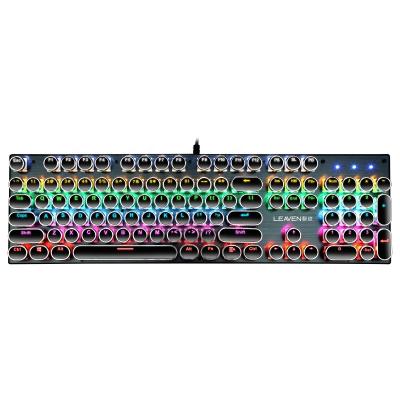 China Plug and play newest RGB 104keys simple backlit mechanical keyboard gaming mechanical keyboard for sale