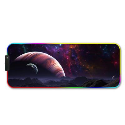 China With Wrist Rest Hot Sale Phantom Desk Mat Luminous Large Customizable Gamer RGB Mouse Pad for sale