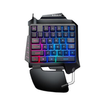 China high quality right handed g92 mechanical gaming keyboard wired mini one handed gaming keyboard for sale