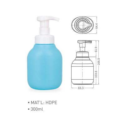 China Custom Made Frosted Skin Care Skin Care Soap Remover Pump Bottle Foam Bottle HDPE PET Cosmetics Foaming Foam for sale