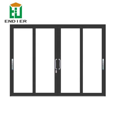 China Modern Mute Aluminum Entry Heavy Duty Glass Sliding Door for sale