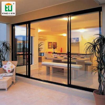 China Large Size Residential External Aluminum Factory Standard Oversized Balcony Custom Sliding Doors Wholesale Aluminum Sliding Door for sale