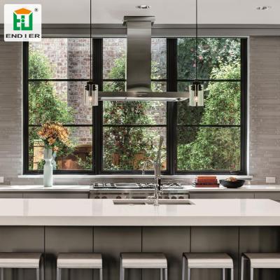 China Sliding 3 Track Aluminum Triple Window Kitchen Aluminum Slide Casement Windows Low Price In Pakistan for sale