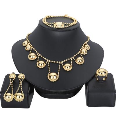 China CLASSIC Fashion Jewelry Copper Jewelry Sets For Gift Trendy High Quality Pendant New Design Women 2021 Necklace Earrings for sale