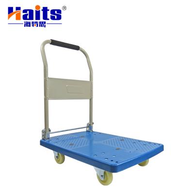 China Hot Selling Foldable Trolley Metal Tool Cart Kitchen Trolleys And Storage Hand Carts For Heavy Goods Moving for sale