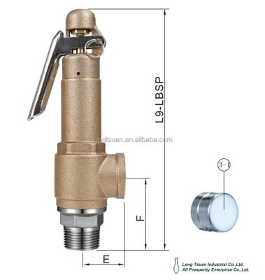 China Best Price L9BSP/L9-LBSP General Safety C84400 Bronze Adjustable Pressure Relief Valve for sale