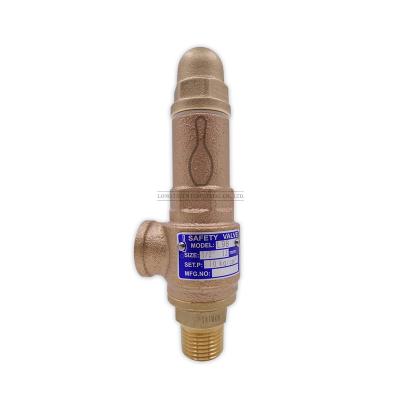 China L9BP/L9-LBP General Air Petroleum Oil Water PTFE O Ring Liquid Bronze Angle Way Safety Valve for sale