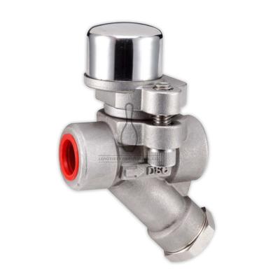 China Air Pressure General Stainless Pipe Faucet Steel Ball Thermostatic Steam Trap for sale