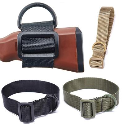 China Running Multifunctional Nylon Belt Gun Rope Strap ButtStock Shooting Sling Tactical Military Rifle Adapter Shooting Tactical Hunting Accessories for sale