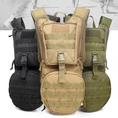 China military & tactical & font & Airsoft/Army Gun Backpack Water Bag Oxford Hydration Tactical Hunting Durable Outdoor Rising Recycling Pouch Bags Military Molle Backpack sports for sale