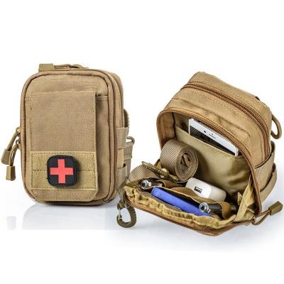 China With Molle First Aid Kit Utility Bag Tool Fanny System Tacrical Molle EDC Waist Pouch And Shoulder Strap Pack Outdoor Mobie Phone Holder Case Bag for sale