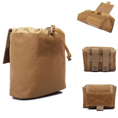 China Tactical Pouch Mag Recovery Pouch Drawstring Molle Foldable MOLLE System Dump Magazine Reusing Pouch Military Airsoft Hunting Gear for sale