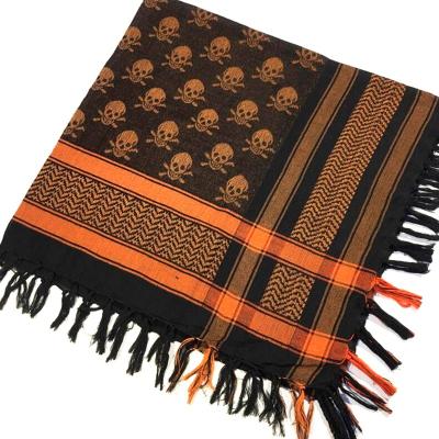 China 100*100CM Arabic Windproof Keffiyeh Shemagh Scarf Increasing Military Tactical Hunting Camping Scarves With Tassel Desert Scarf Army Headshaw for sale