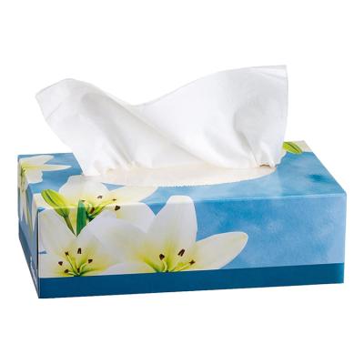 China Box Tissue Commercial Personalized Nature White Color Facial Soft Tissue Paper In Box for sale