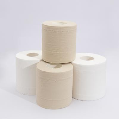 China Home Softhi Customized Pulp Toilet Rolls Bamboo Tissue Paper 16-20 Gsm Or Others Dot 1ply/2ply/3ply/4ply for sale