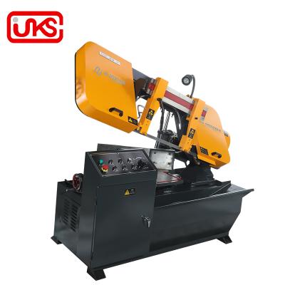 China Building Material Shops GB4028X Turning Horizontal 45 Degree Angle Band Sawing Machine For Metal Cutting for sale