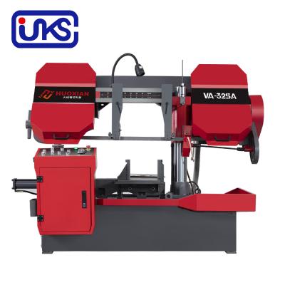 China Building material shops metal cutting with band saw, hydraulic semi-automatic operation is simple for sale